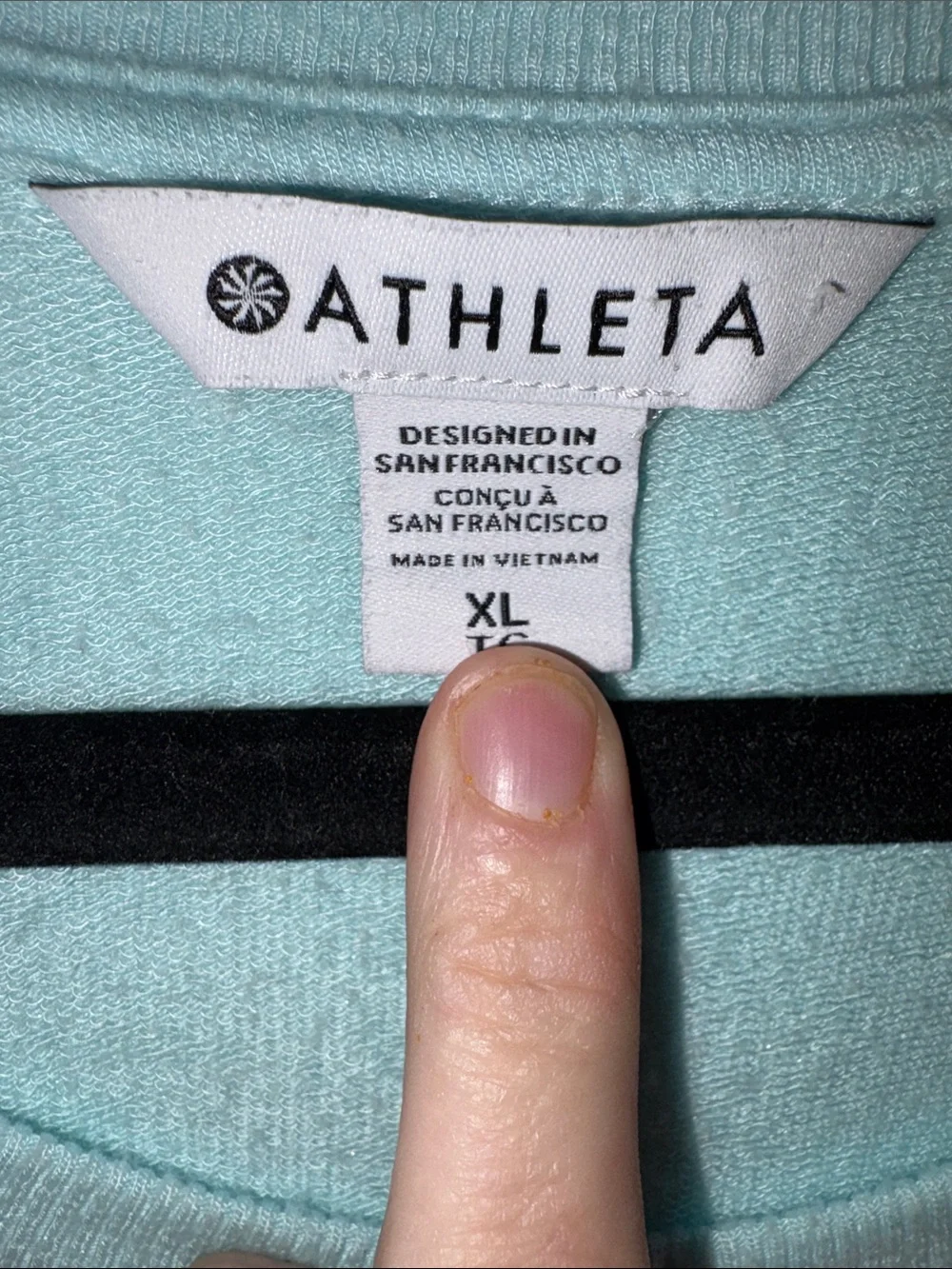 Athleta Light Aqua Crewneck XL Sweatshirt - Picture 8 of 16